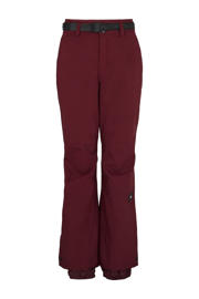 thumbnail: Rode dames O'Neill skibroek Star Slim van polyester met rits- en knoopsluiting en effen