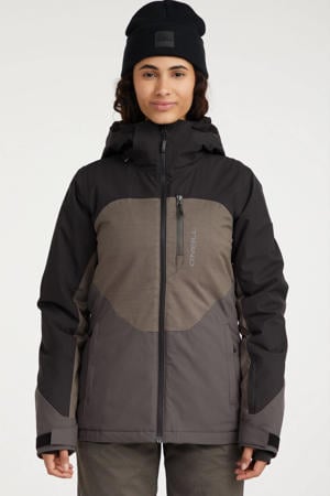 ski-jas Carbonite zwart/camel/aubergine
