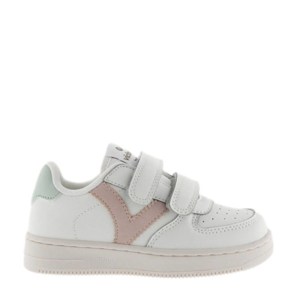 Witte meisjes Victoria 1124104 sneakers van imitatieleer/voering: textiel met klittenband