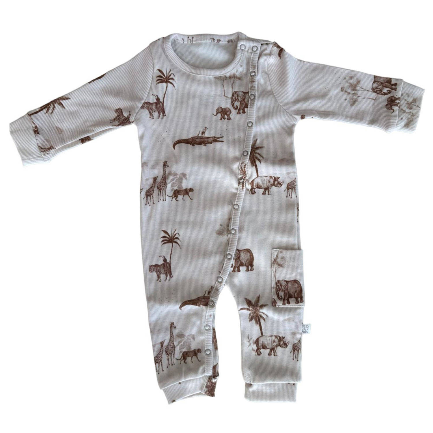 Yumi Baby boxpak Jungle Ecru Jongens Katoen Ronde hals All over print 62