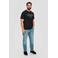 s.Oliver Big Size regular fit T-shirt Plus Size met printopdruk zwart