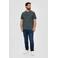 s.Oliver Big Size regular fit T-shirt Plus Size met printopdruk grijs