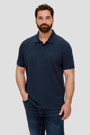 regular fit polo Plus Size blauw/zwart