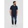 s.Oliver Big Size regular fit polo Plus Size blauw/zwart