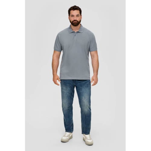 s.Oliver Big Size regular fit polo Plus Size grijs afbeelding