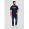 s.Oliver Big Size regular fit T-shirt Plus Size met printopdruk blauw/zwart