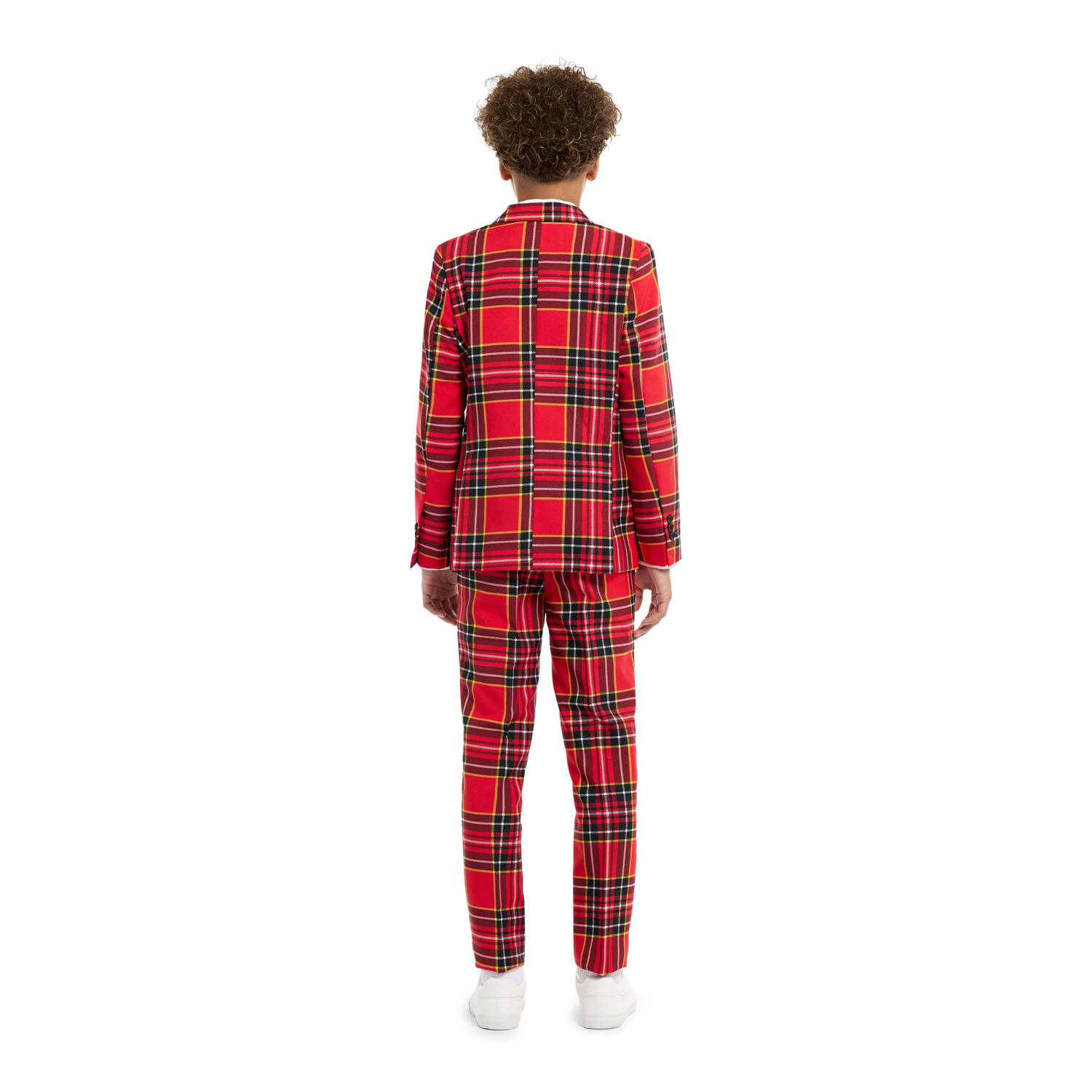 OppoSuits geruit kostuum The Lumberjack rood