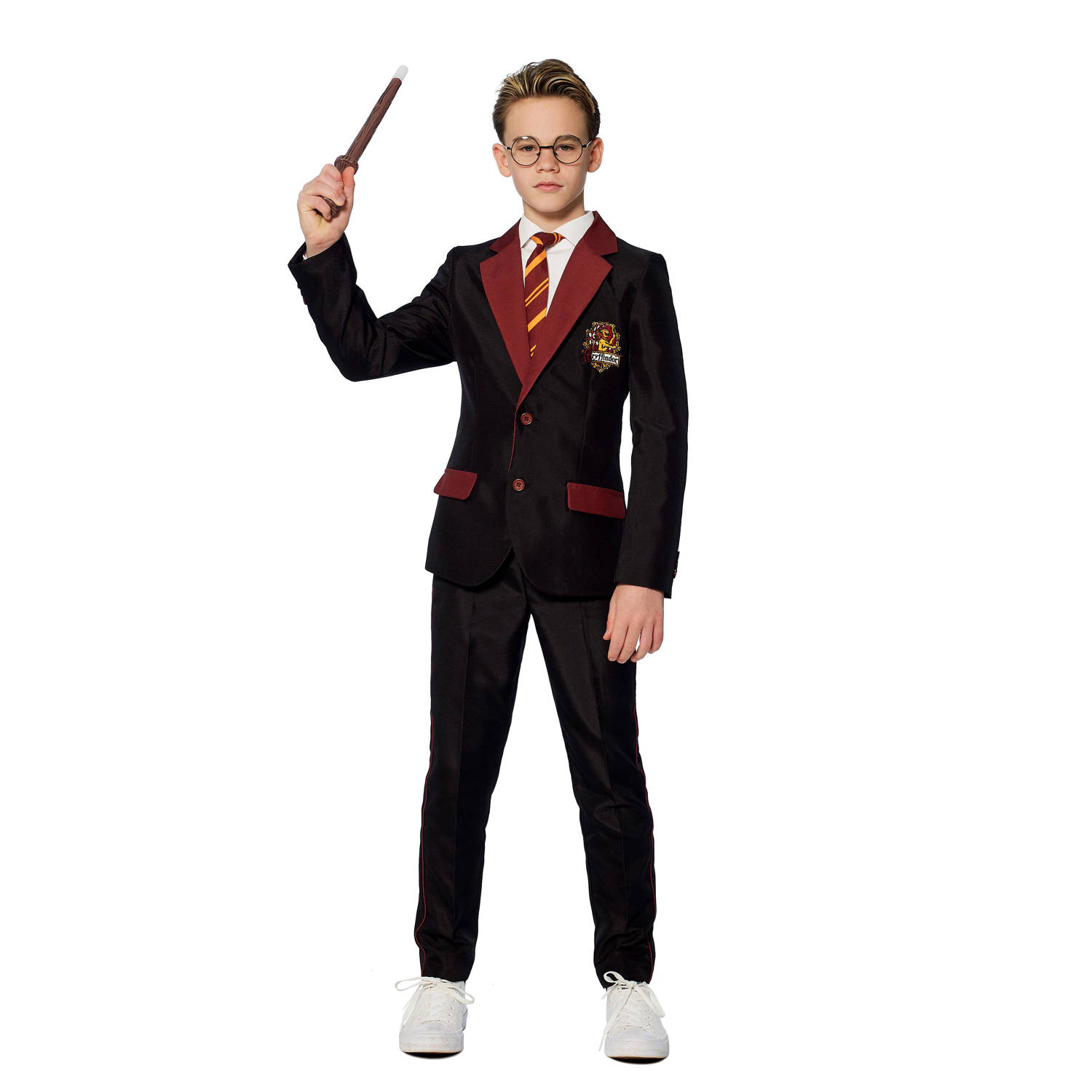 Suitmeister kostuum Harry Potter Gryffindor™ zwart bordeaux Jongens Polyester Reverskraag 122 140