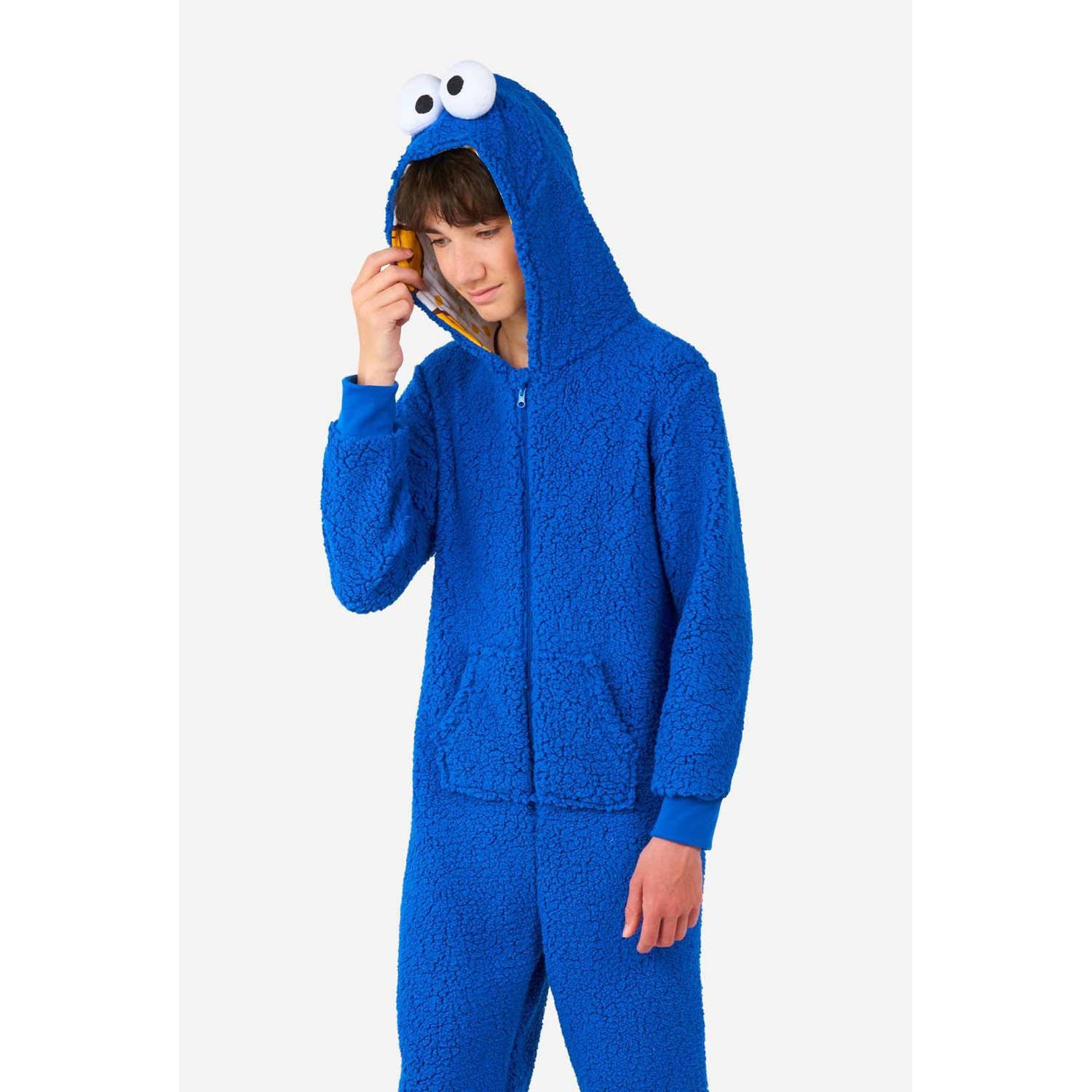 OppoSuits onesie Cookiemonster blauw