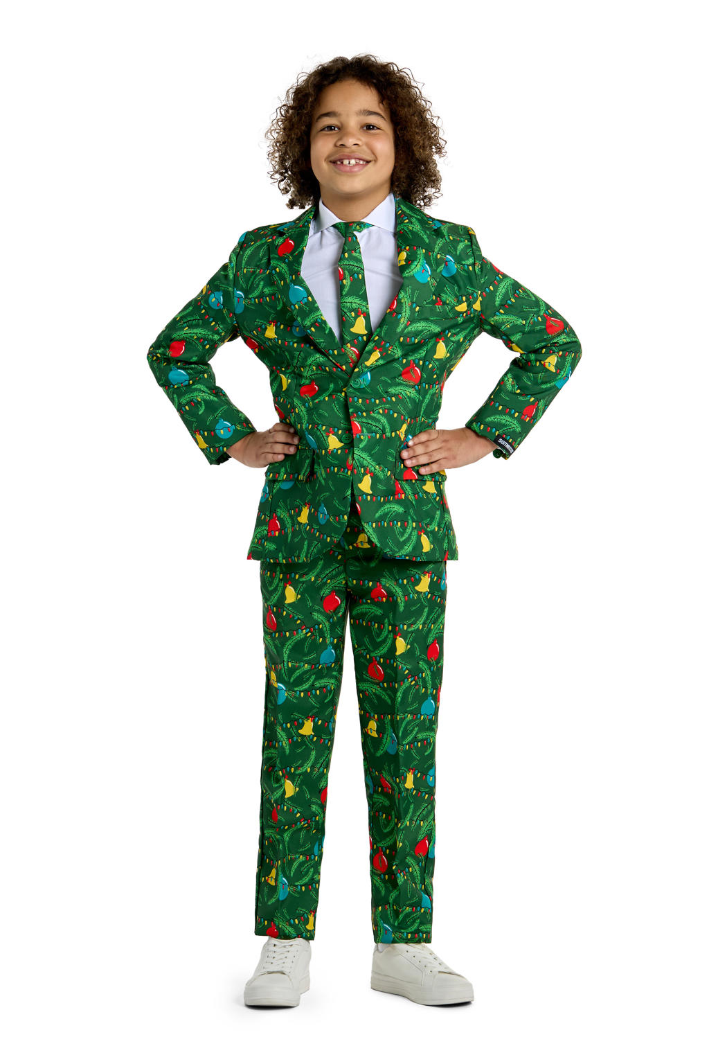 Suitmeister kostuum Christmas Green Tree Light Up groen