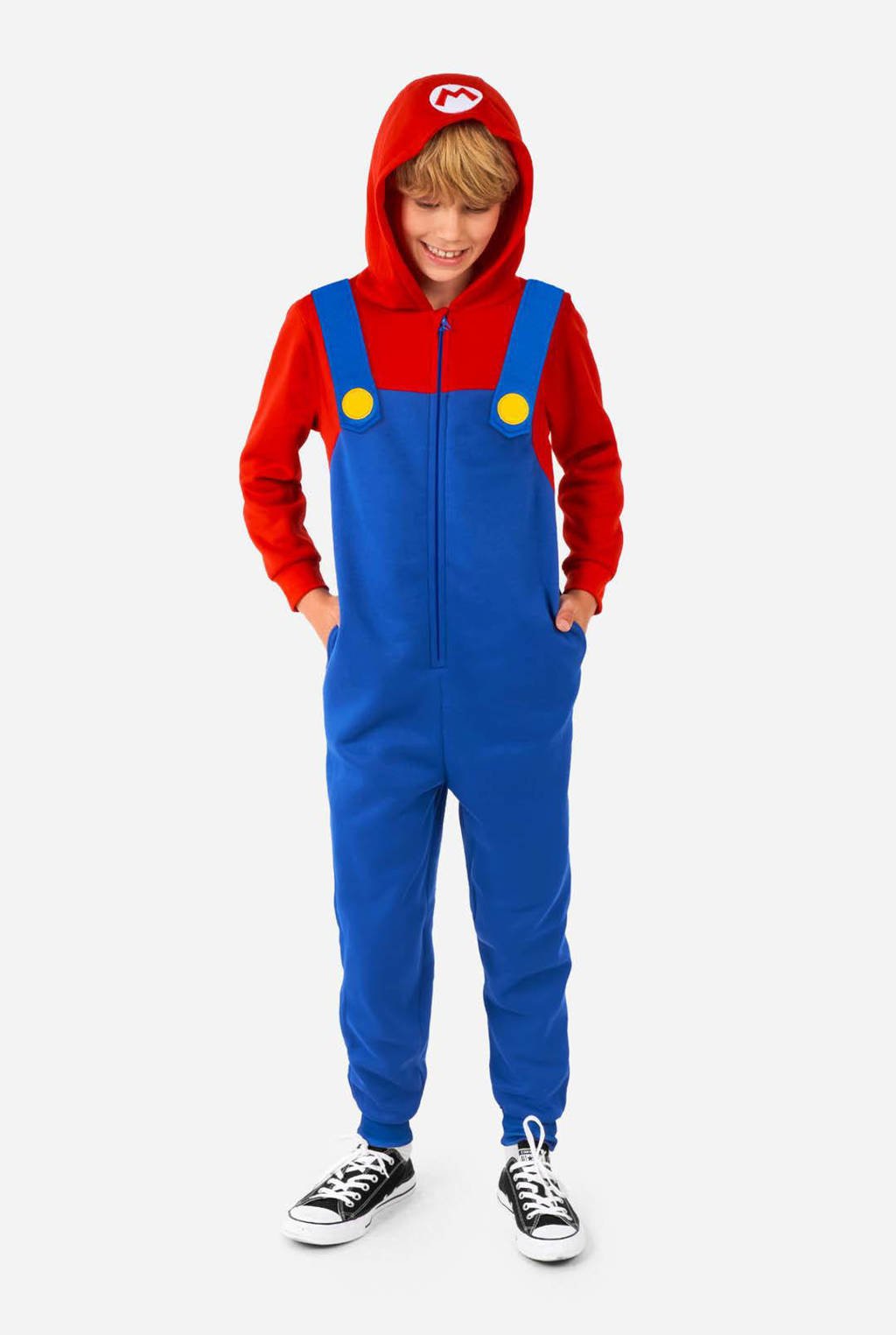 onesie Mario blauw/rood