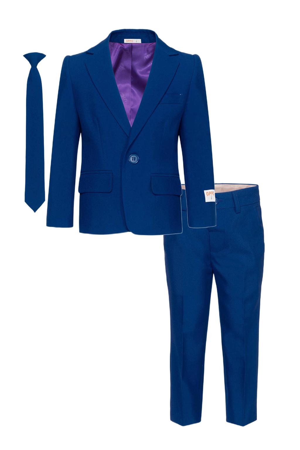 OppoSuits kostuum Navy Royale blauw