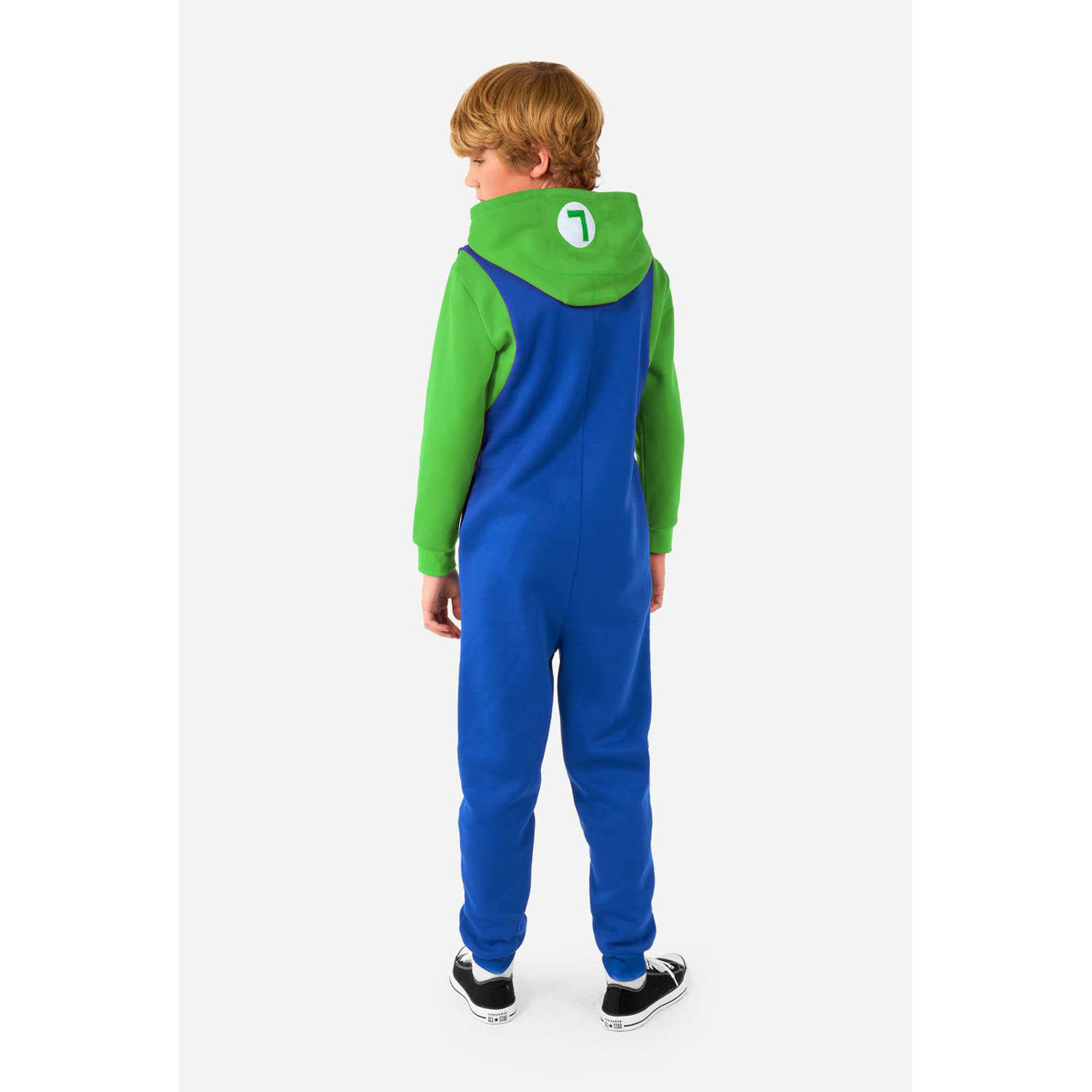 OppoSuits onesie Luigi blauw groen