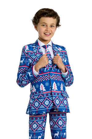 kostuum Christmas Blue Nordic blauw