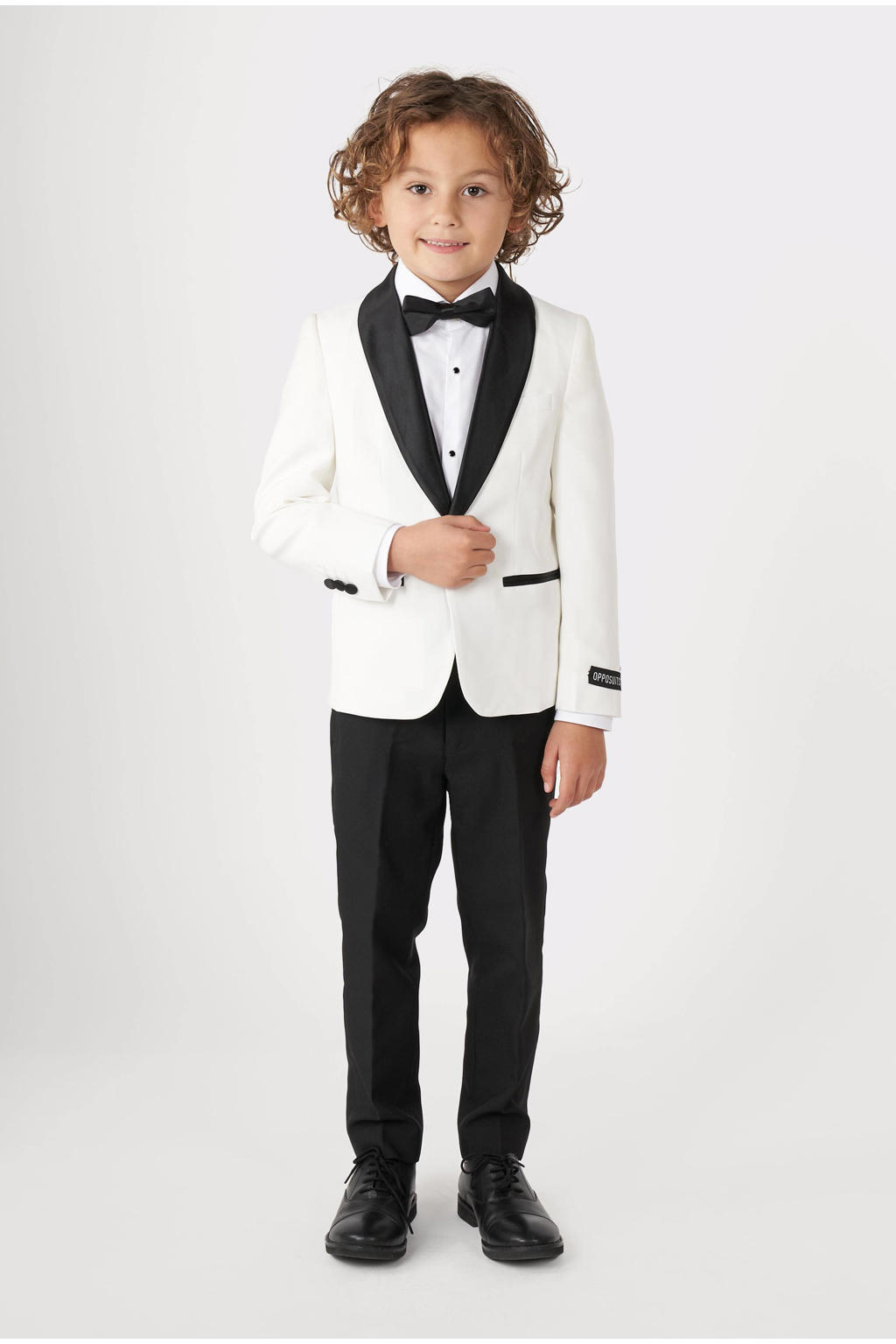 OppoSuits kostuum Pearly White wit/zwart