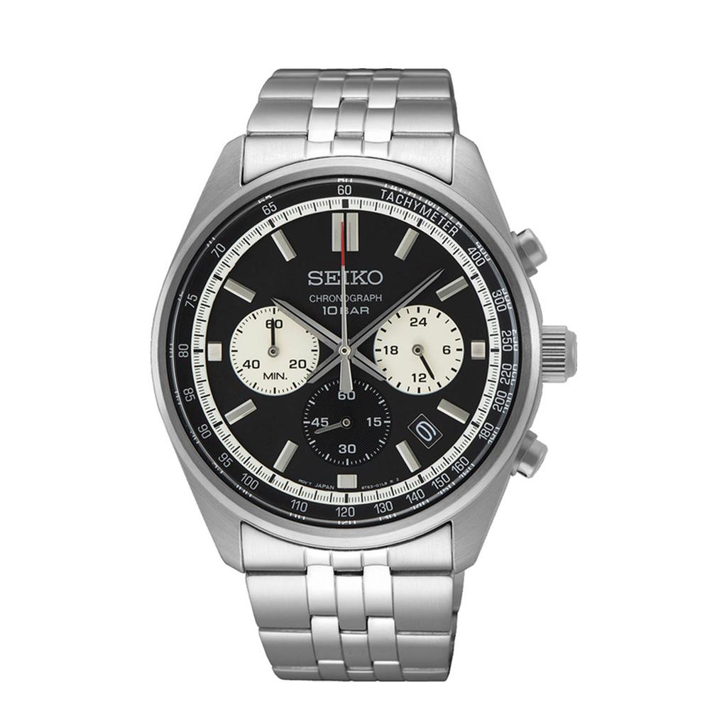 Seiko horloge SSB429P1 zilverkleurig