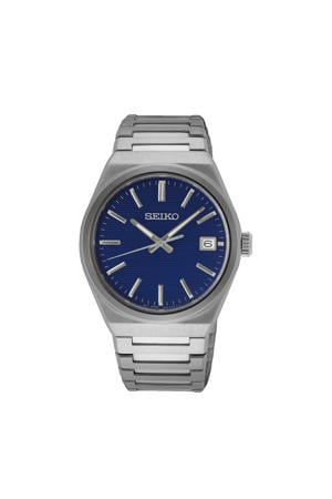 horloge SUR555P1 zilverkleurig/blauw