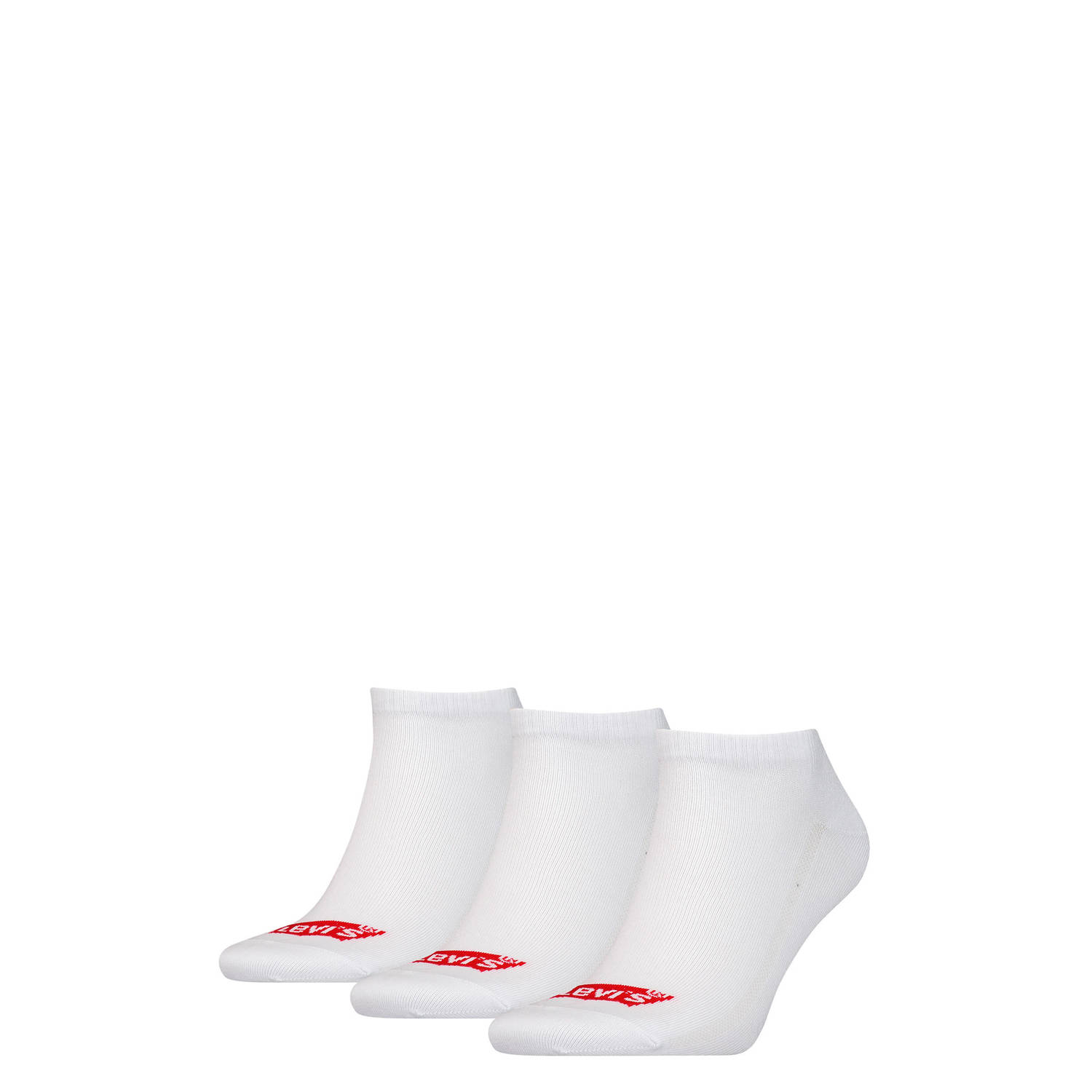 Levi's Sokken met labeldetail in een set van 3 paar model 'LOW CUT BATWING LOGO'
