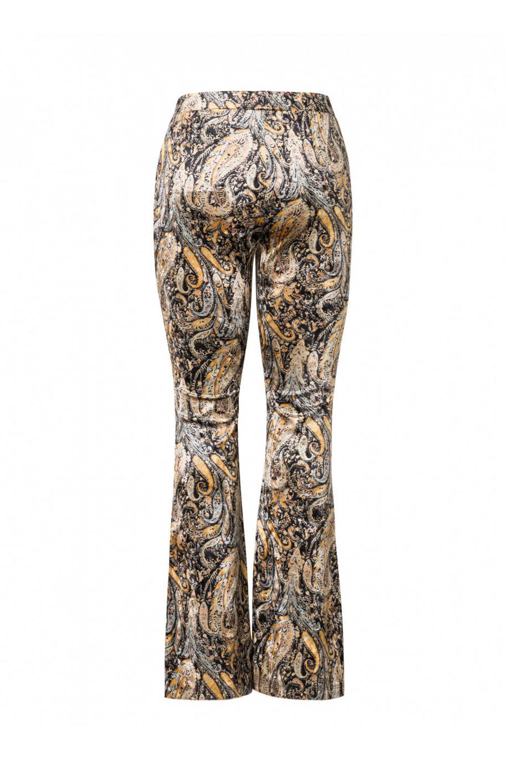 TYGO & vito fluwelen flared flared broek zwart