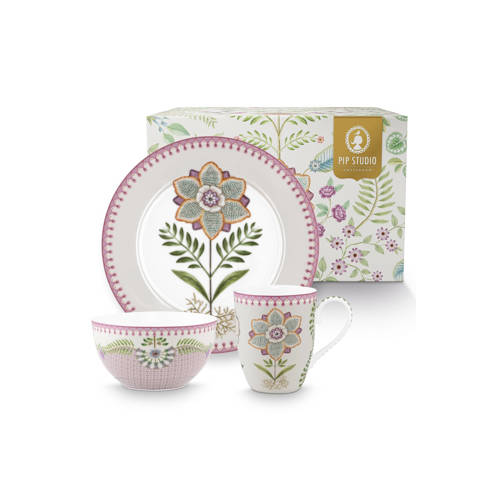 Wehkamp Pip Studio Lily & Lotus ontbijtset (3-delig) aanbieding