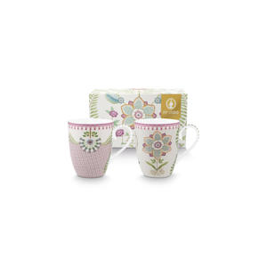 Lily & Lotus mok (Ø9 cm) (350 ml) (set van 2) 