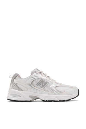 530  sneakers wit/zilvergrijs
