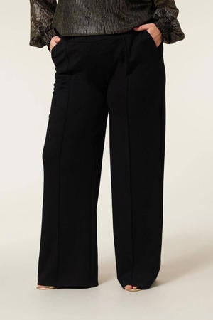 wide leg pantalon zwart