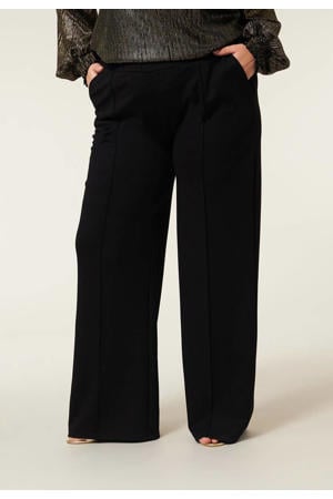 wide leg pantalon zwart