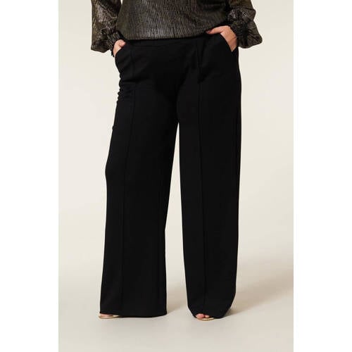 Miss Etam Plus wide leg pantalon zwart afbeelding