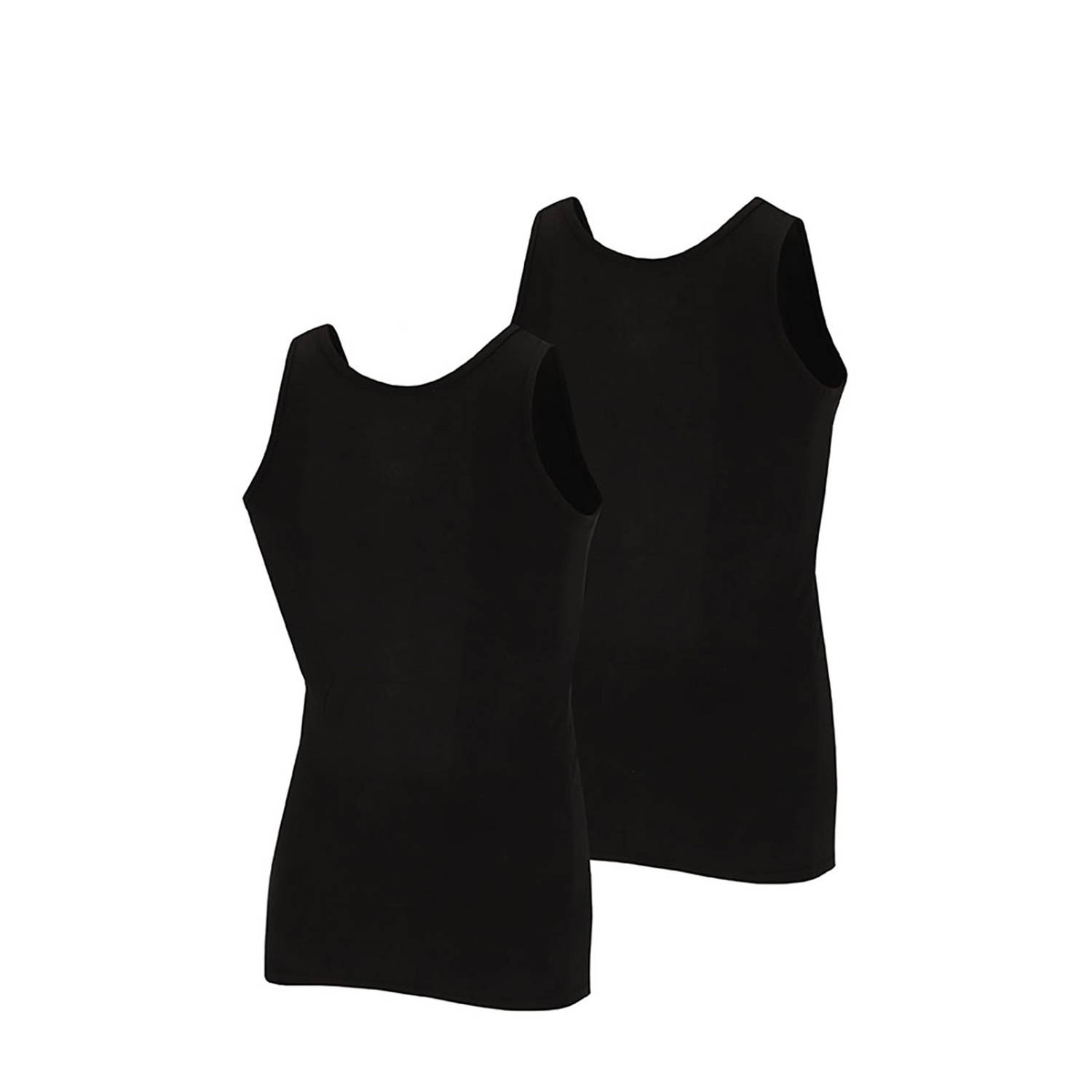 Apollo hemd met bamboe (set van 2) zwart