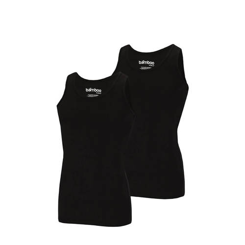 Apollo hemd met bamboe (set van 2) zwart afbeelding