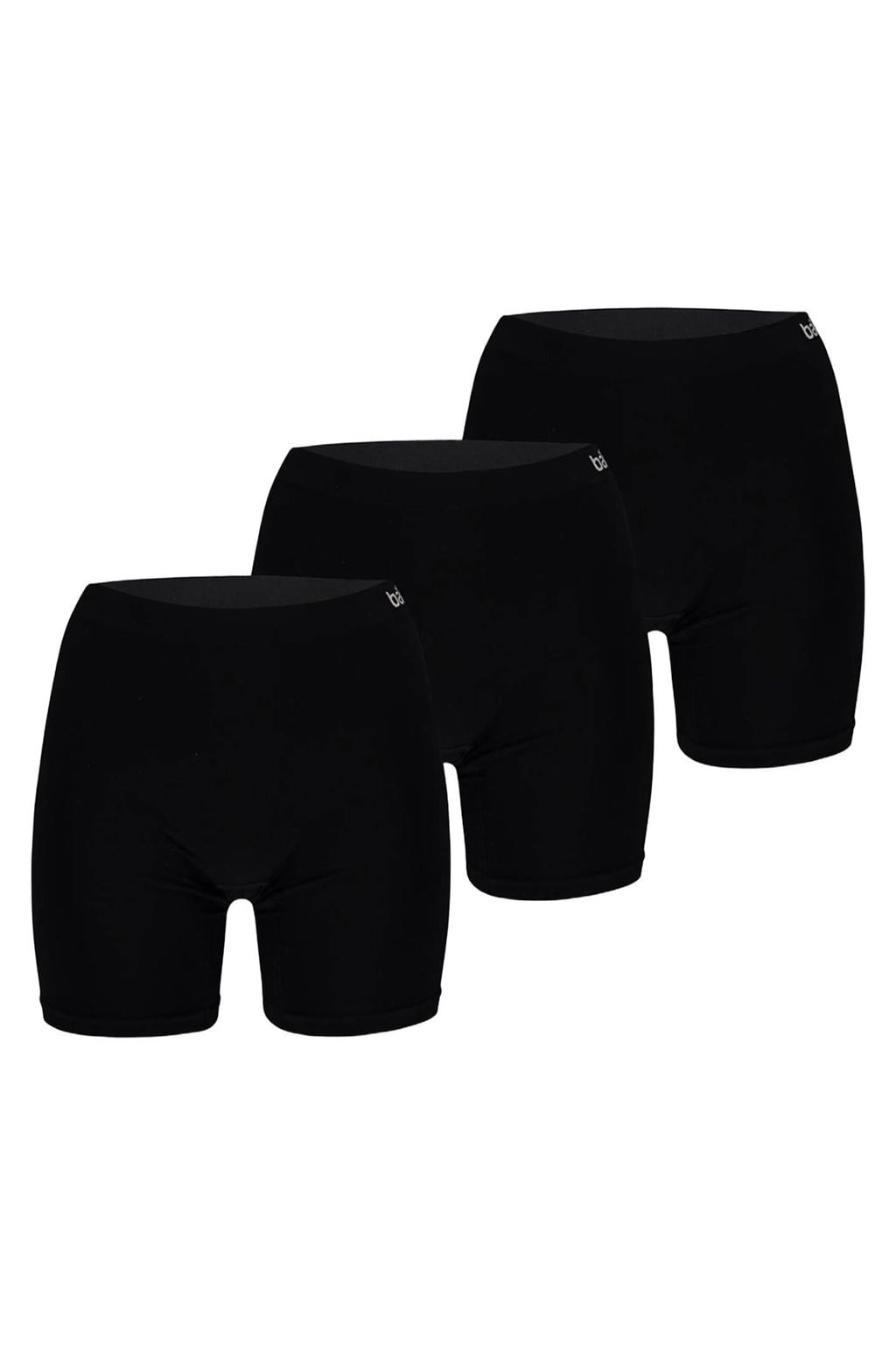 Apollo cycling short met bamboe (set van 3) zwart
