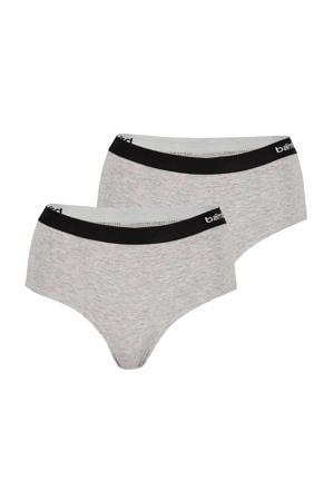 hipster met bamboe (set van 2) grijs
