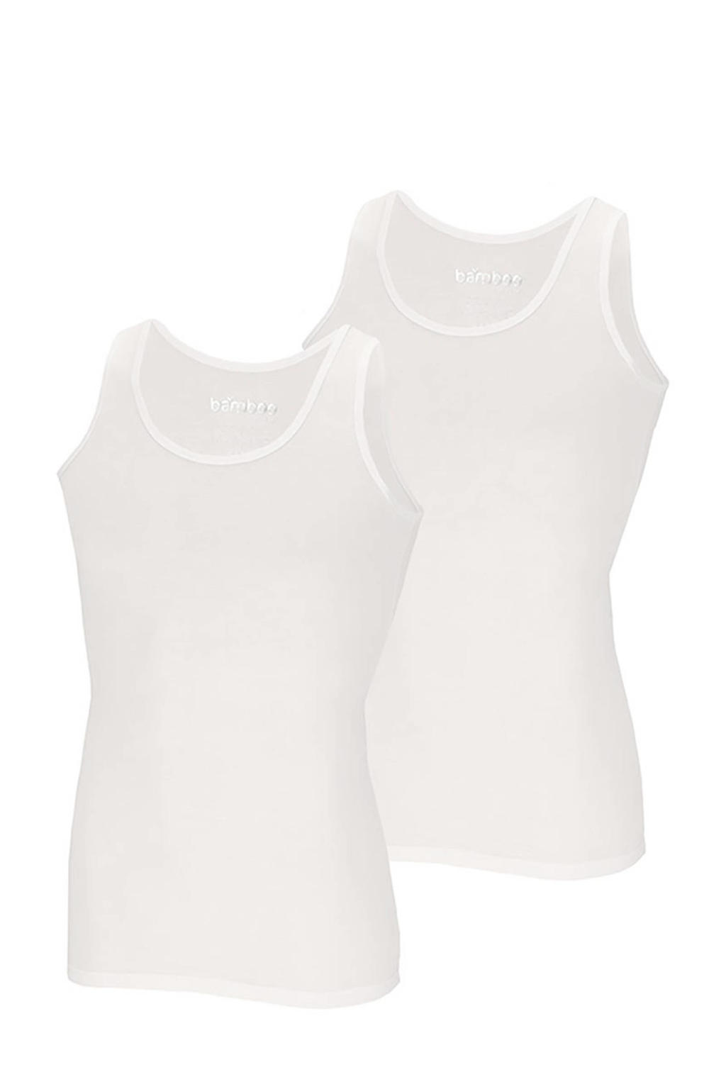 Apollo hemd met bamboe (set van 2) wit