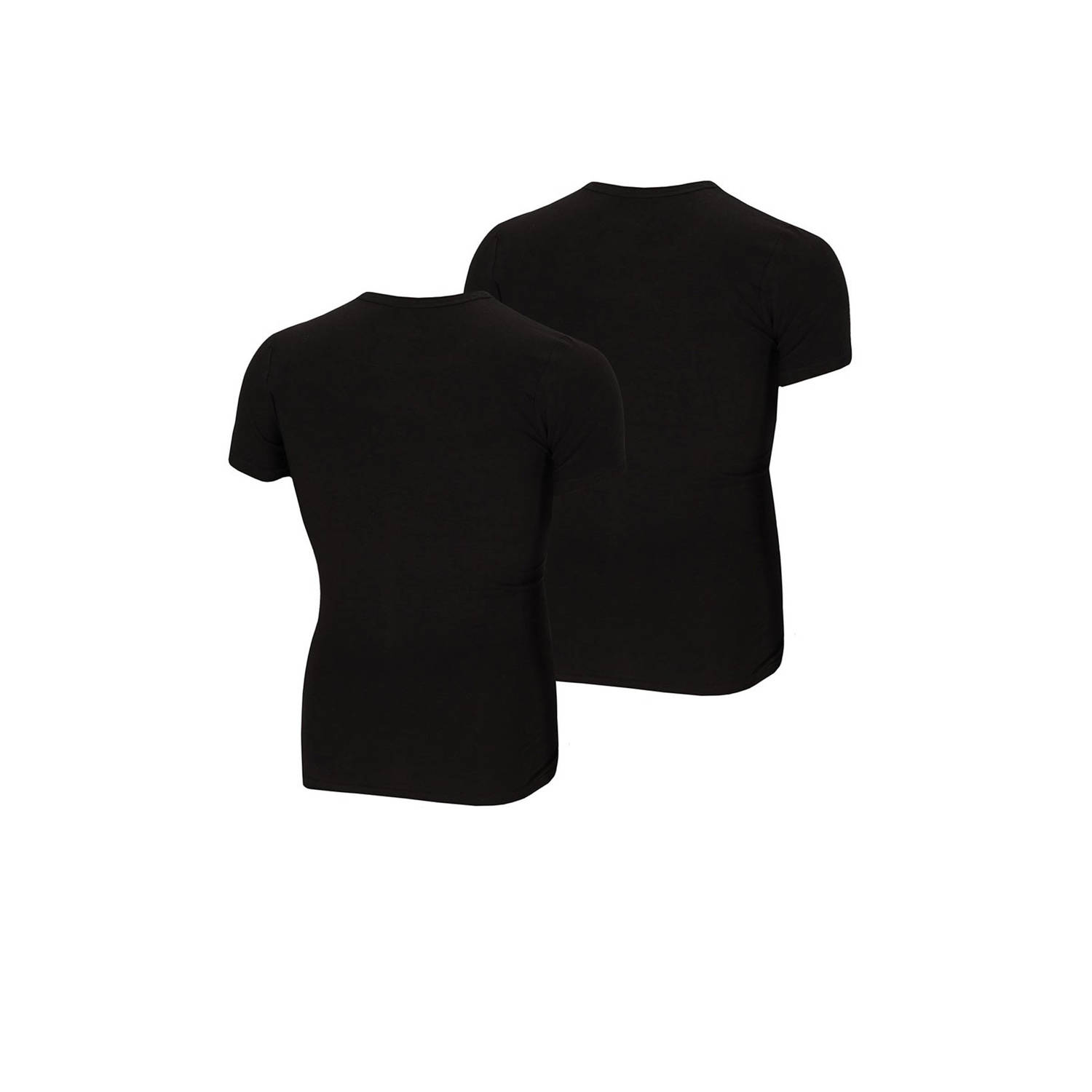 Apollo ondershirt met bamboe (set van 2) zwart
