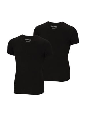 ondershirt met bamboe (set van 2) zwart