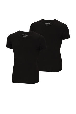 ondershirt met bamboe (set van 2) zwart