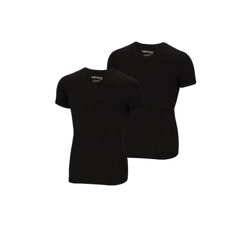 Apollo ondershirt met bamboe (set van 2) zwart afbeelding