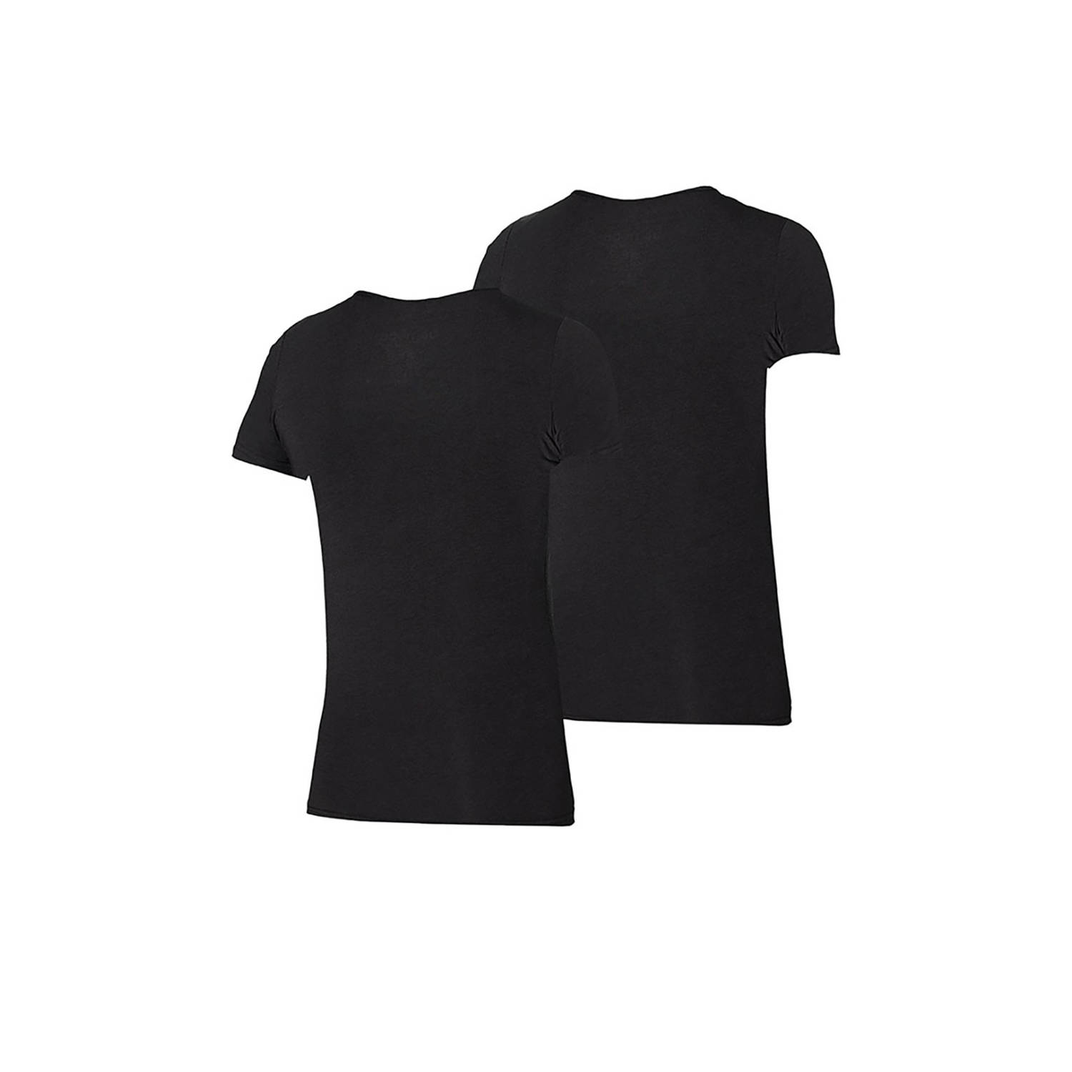 Apollo ondershirt met bamboe (set van 2) zwart