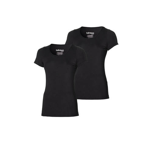 Apollo ondershirt met bamboe (set van 2) zwart afbeelding