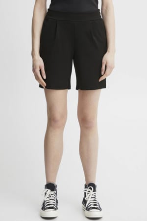 regular waist casual short zwart