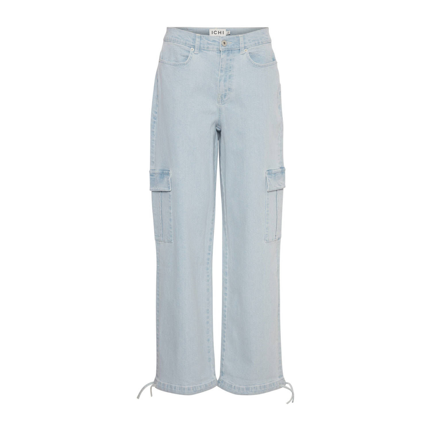 ICHI wide leg jeans IHCARLEY light blue denim