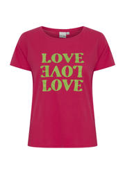 thumbnail: ICHI T-shirt IHKAMILLE met printopdruk roze/ groen