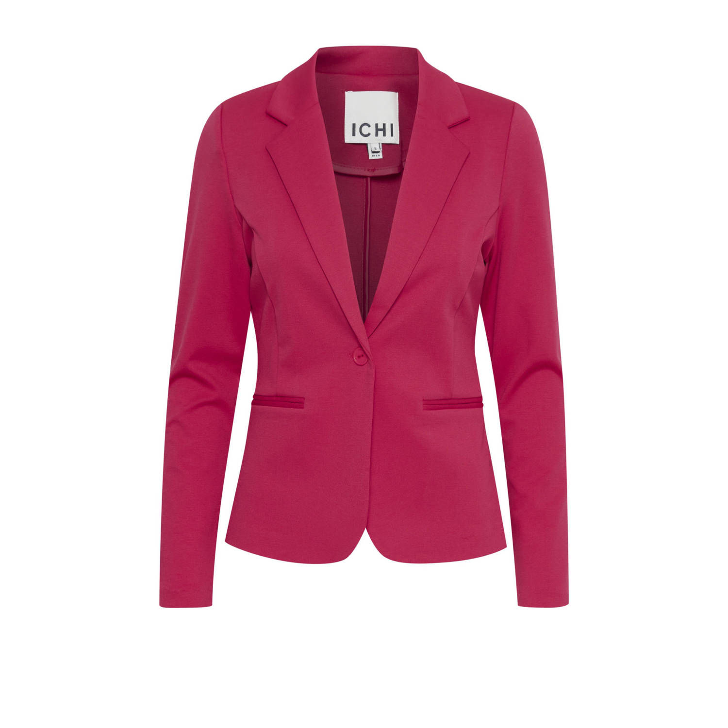 ICHI rechtvallende blazer roze