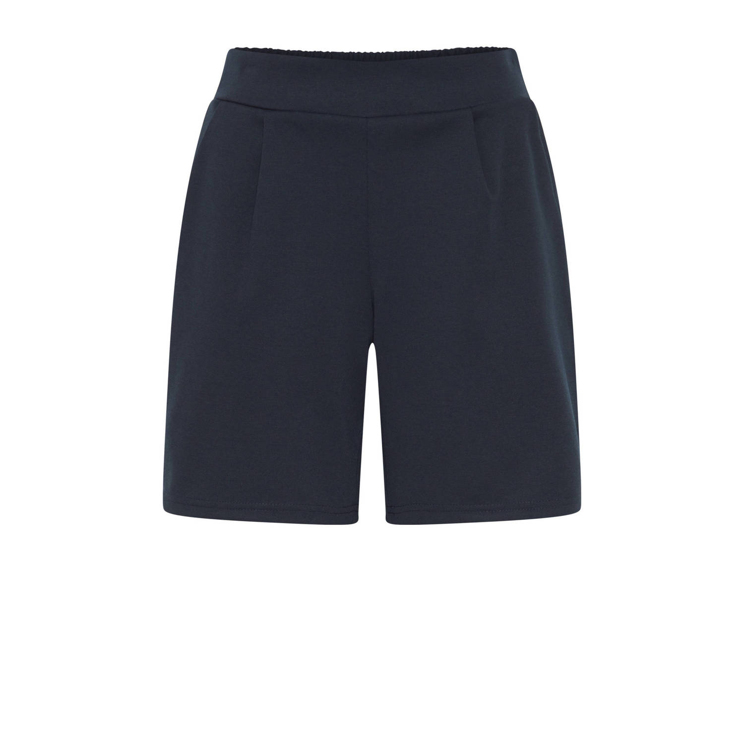 Ichi Regular fit korte broek met bandplooien model 'Kate'