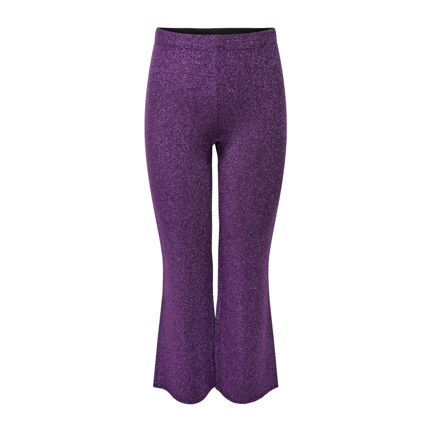 ONLY CARMAKOMA flared broek CARRICH paars