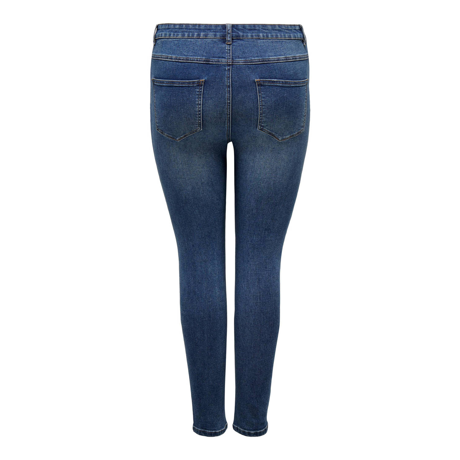 ONLY CARMAKOMA high waist skinny jeans CARROSE blauw