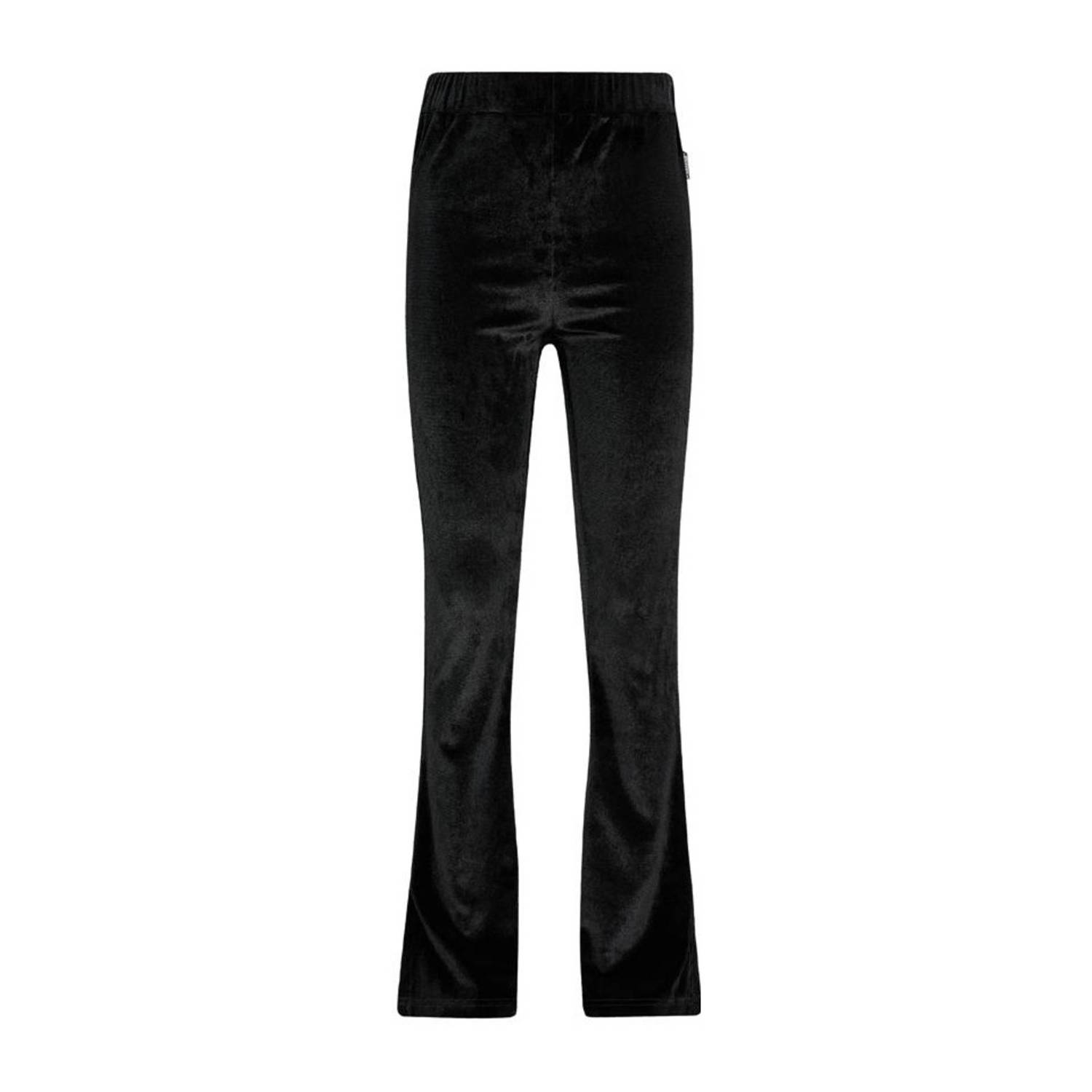 Retour Jeans fluwelen bootcut broek Tammy zwart Meisjes Fluweel Effen 134 140