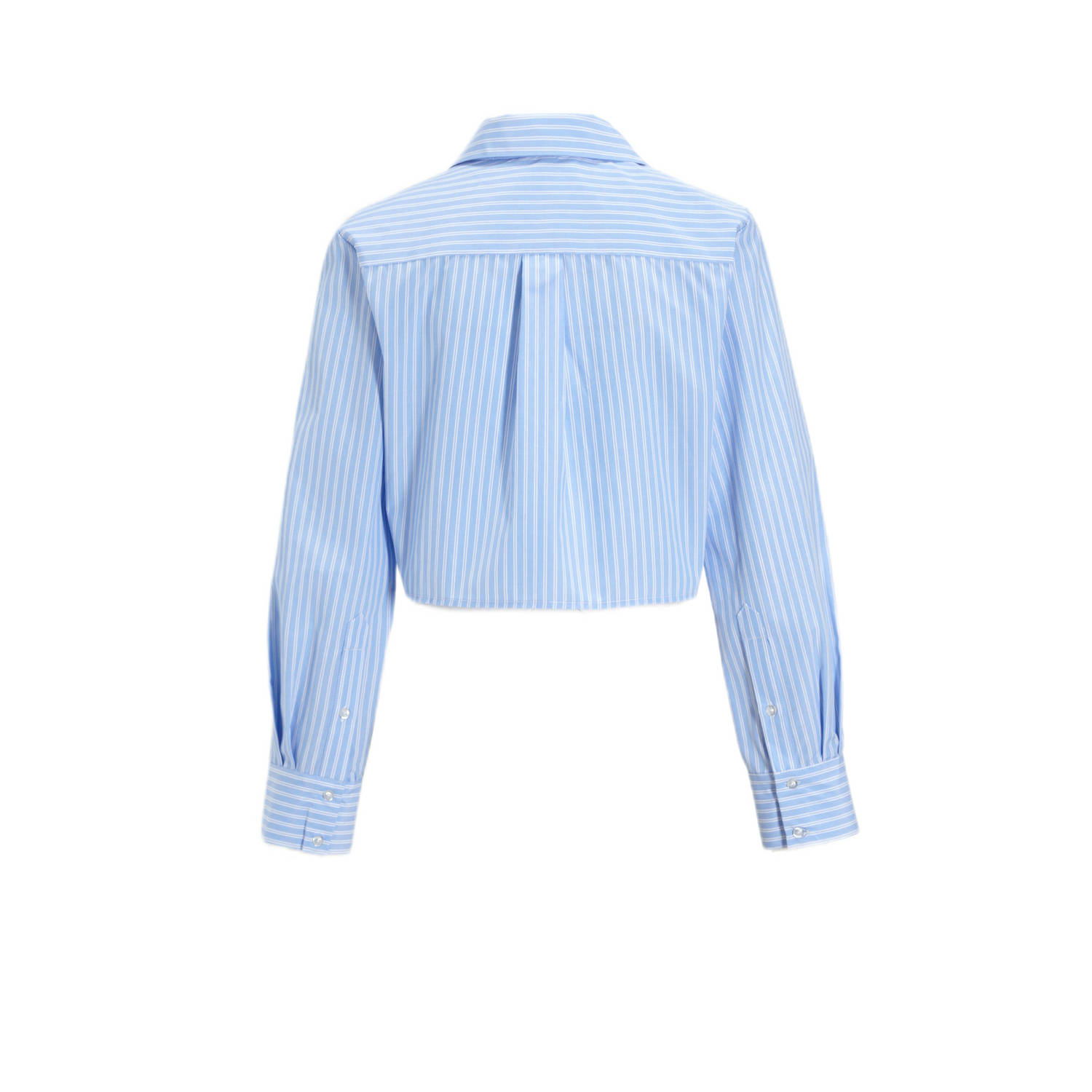 ONLY gestreepte blouse ONLNOVIA blauw wit