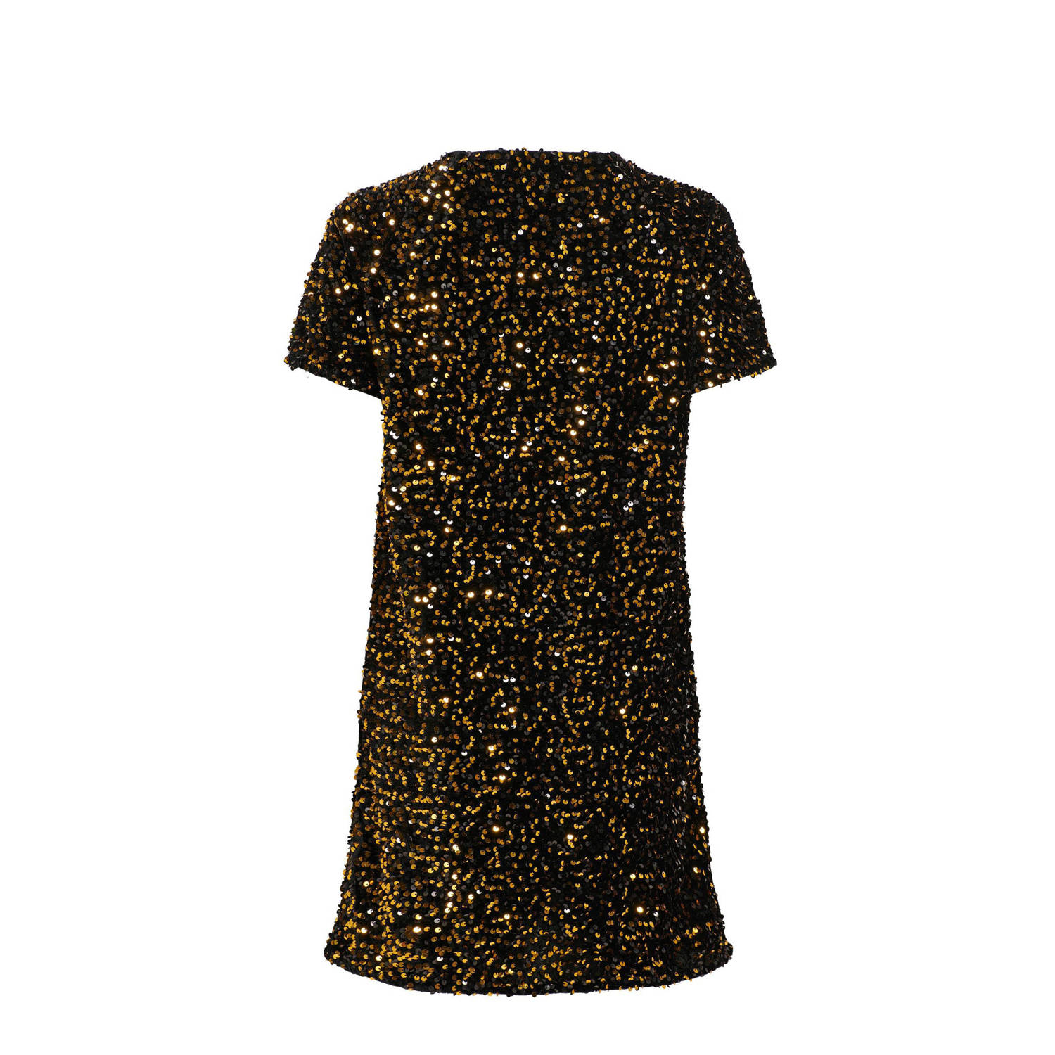 JDY jurk SHIRLEY met pailletten zwart goud
